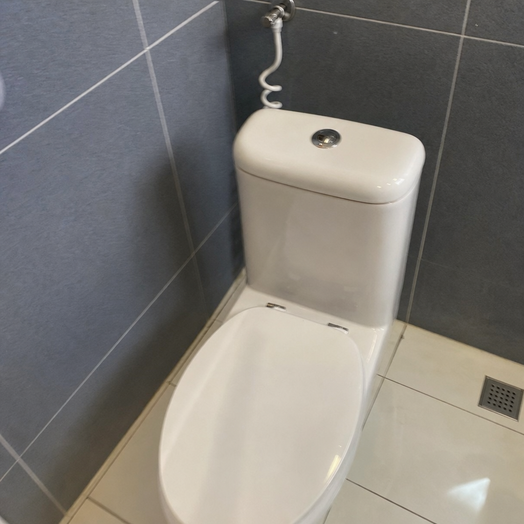 Nova WC šolja sa ugradnim vodokotlićem posle zamene — vodoinstalater naselje Medijana, Niš